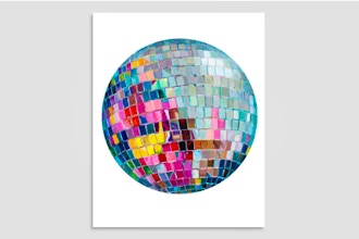 Disco Ball – Paint and Sip